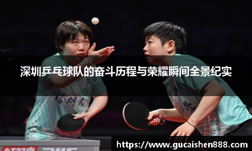 深圳乒乓球队的奋斗历程与荣耀瞬间全景纪实